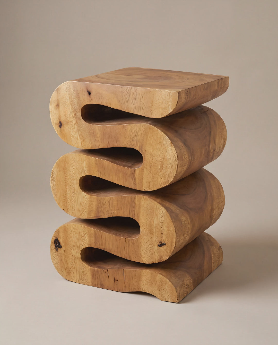 The Talen sculptural wood furniture in motion